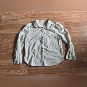 LOFT Women's White Corduroy Top